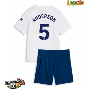 Manchester City Elliot Anderson #5 Kolmaspaita Lapsille 2026-27 Lyhythihainen (+ shortsit)